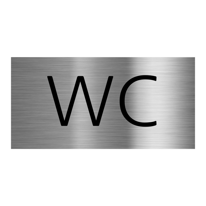 V2A Edelstahlschild in verschiedenen Größen, individuell personalisierbar.