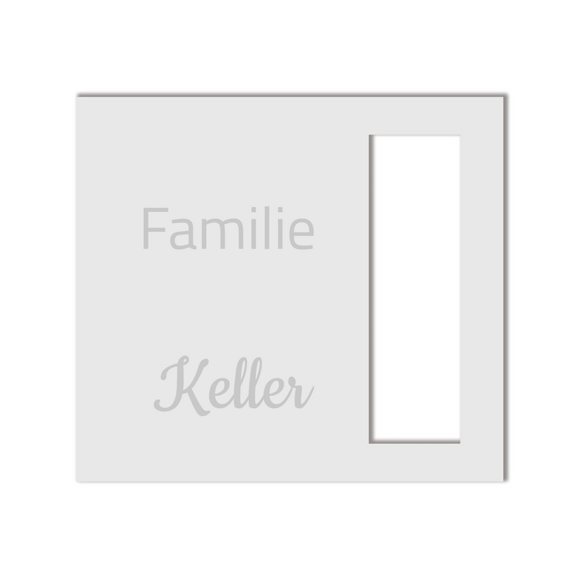 Eufy E340 Dekorschild V2A Edelstahl - 18x20cm & 22x10cm - Laserravur & UV-Druck möglich