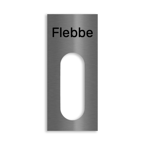 Dekorschild für "Reolink Smarte Video Türklingel"aus V2A Edelstahl - 20 x 16 cm  oder 10 X 23 cm- Weiß / Anthrazit pulverbeschichtet oder Edelstahl gebürstet