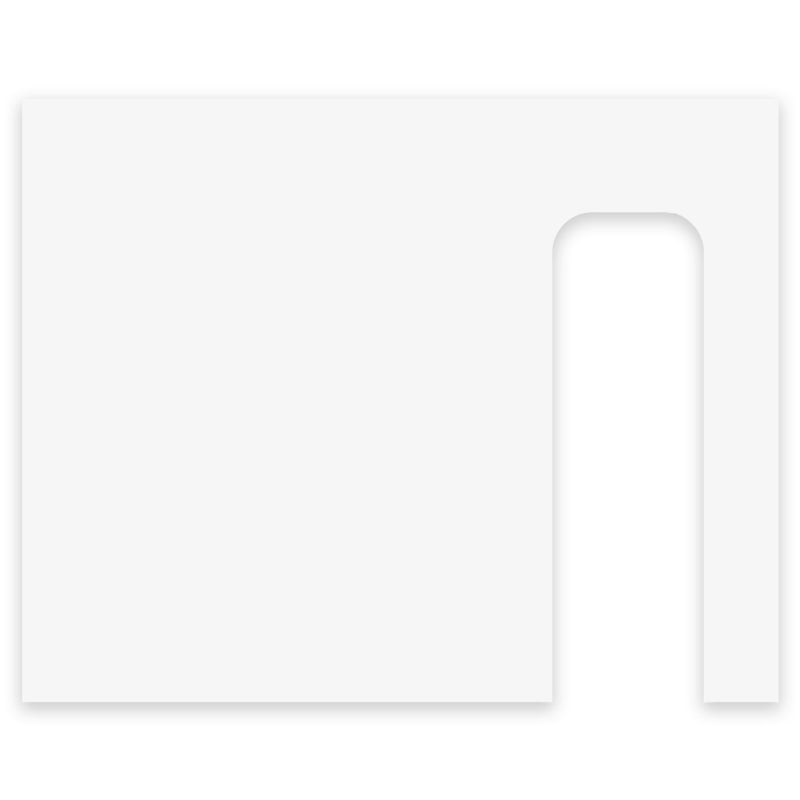 V2A Edelstahl Dekorschild für Blink Video Doorbell - 20x16cm & 20x10cm - Weiß, Anthrazit, Gebürstet