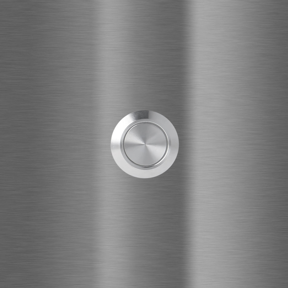 Bochum 8 x 8 cm Edelstahl (V2A) Türklingel - ohne Gravur - Anthrazit oder Weiß pulverbeschichtet - LED - Aufputz / Unterputz