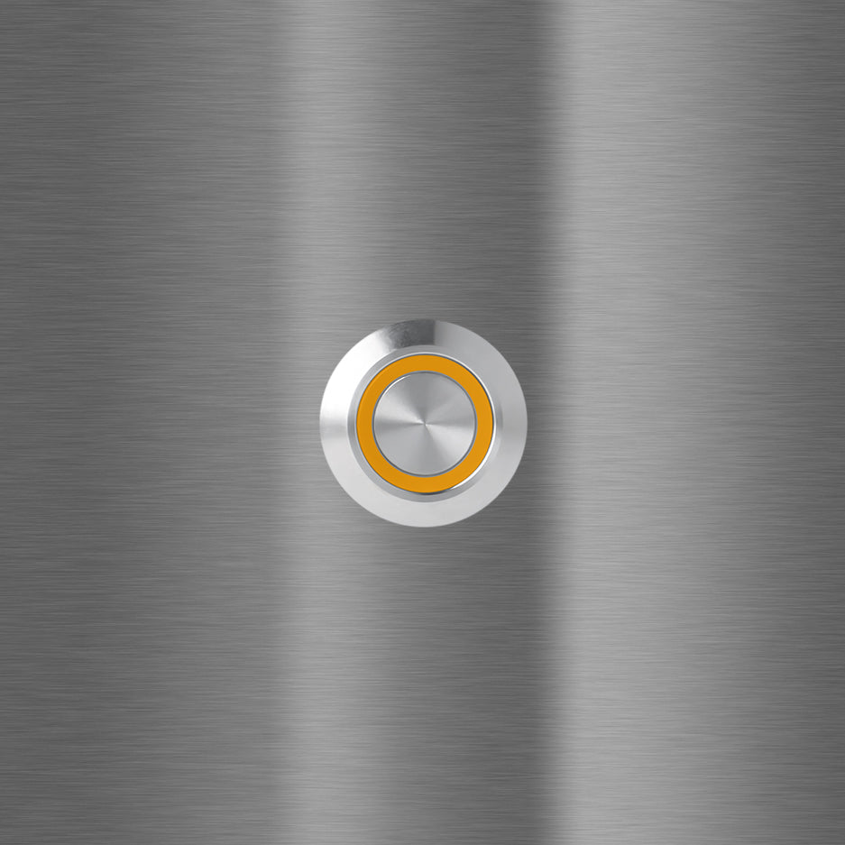 Bochum 8 x 8 cm Edelstahl (V2A) Türklingel - ohne Gravur - Anthrazit oder Weiß pulverbeschichtet - LED - Aufputz / Unterputz