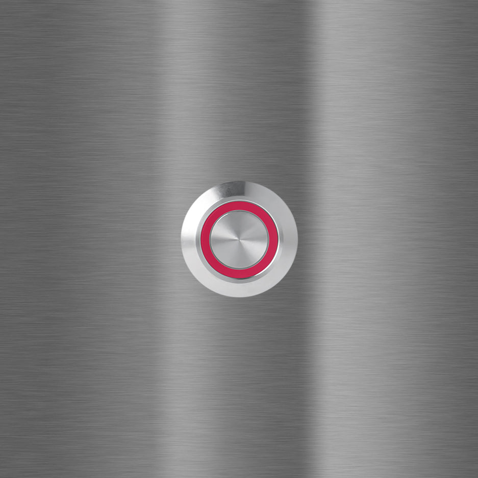 Bochum 8 x 8 cm Edelstahl (V2A) Türklingel - ohne Gravur - Anthrazit oder Weiß pulverbeschichtet - LED - Aufputz / Unterputz