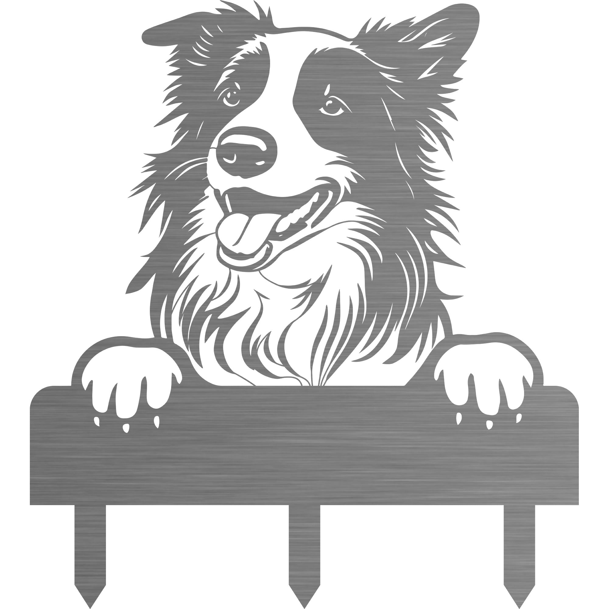 Gartenstecker verschiedene Hundemotive aus V2A Edelstahl