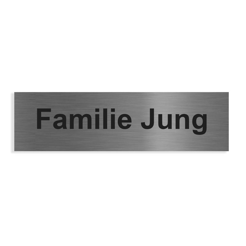 Ersatzschild für Türklingel Hamburg V2A Edelstahlschild