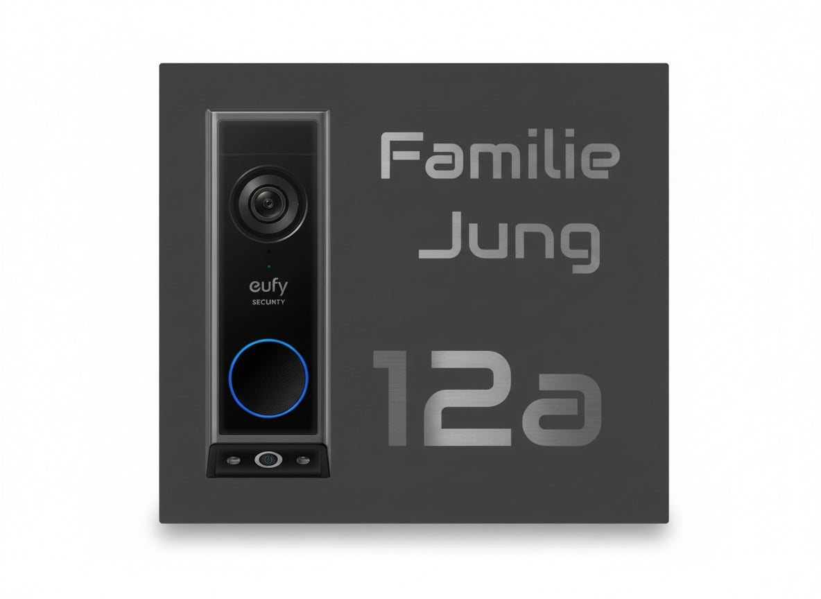 Eufy Türklingel Anthrazit pulverbeschichtet