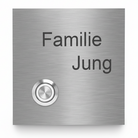 Lünen Türklingel - frontale Ansicht mit weißer LED