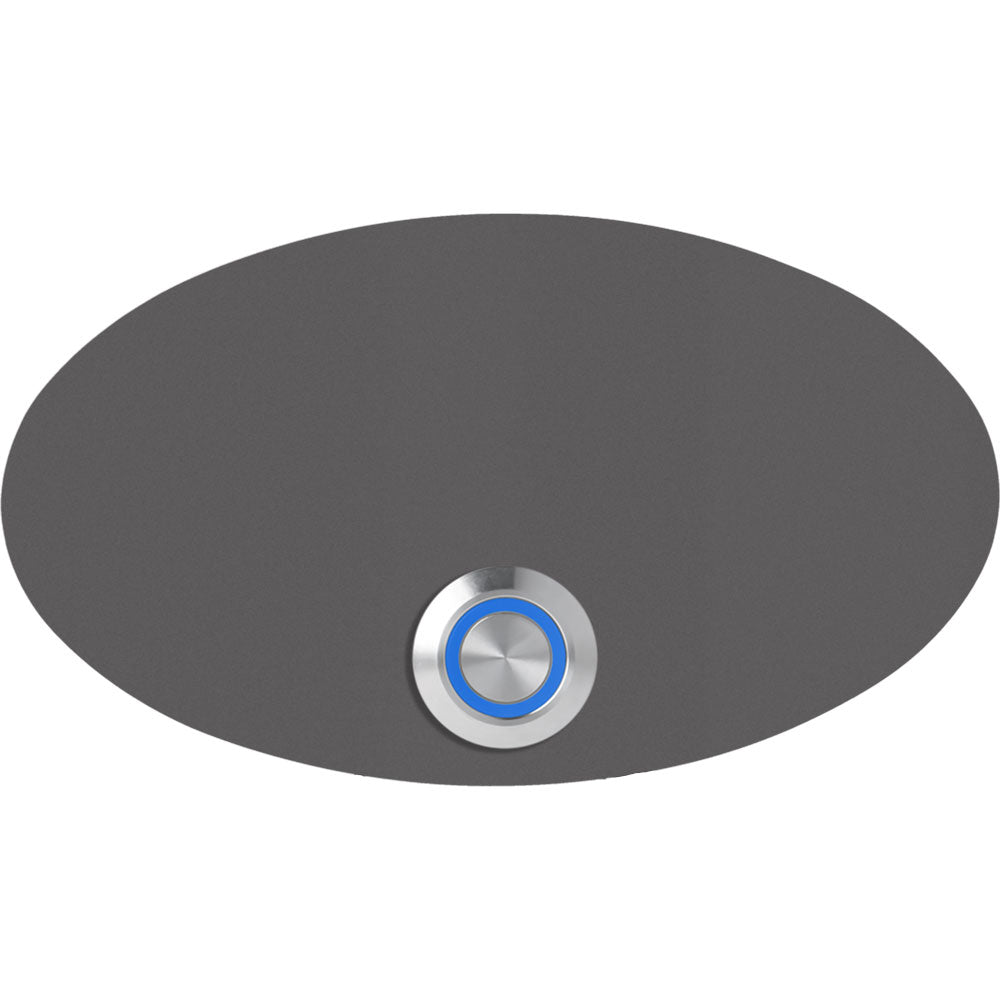 Rom 14 x 8 cm oval Edelstahl (V2A) Türklingel - mit Gravur - LED - Unterputzklingel