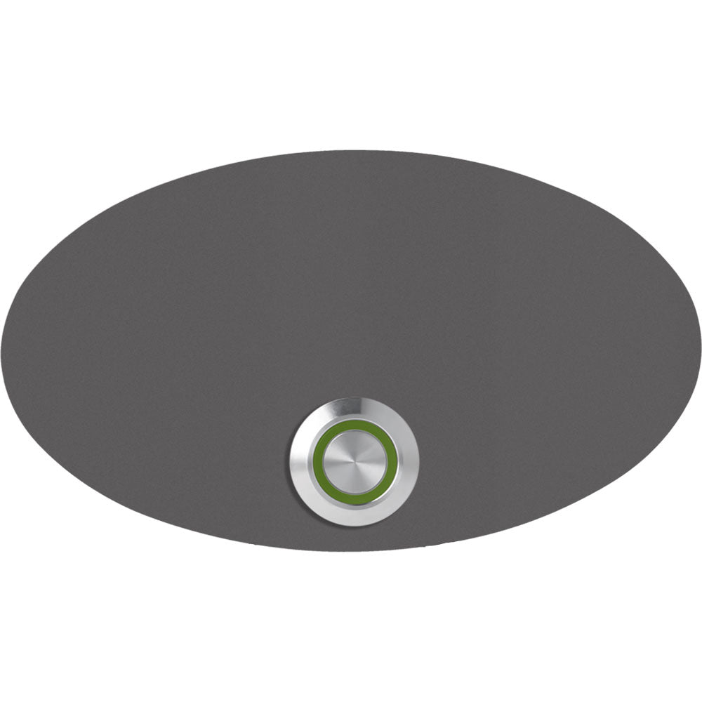 Rom 14 x 8 cm oval Edelstahl (V2A) Türklingel - mit Gravur - LED - Unterputzklingel