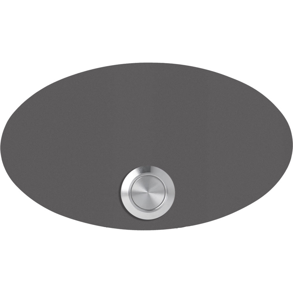 Rom 14 x 8 cm oval Edelstahl (V2A) Türklingel - mit Gravur - LED - Unterputzklingel