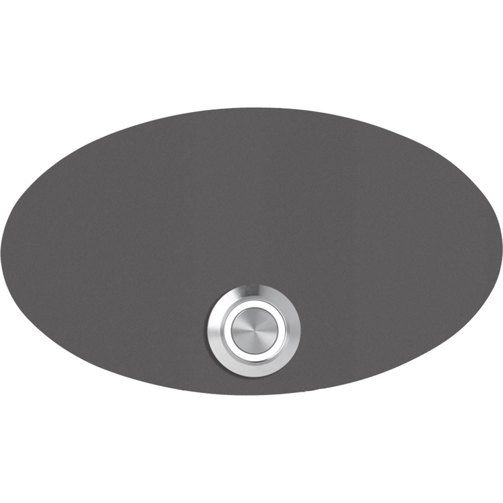 Rom 14 x 8 cm oval Edelstahl (V2A) Türklingel - mit Gravur - LED - Unterputzklingel