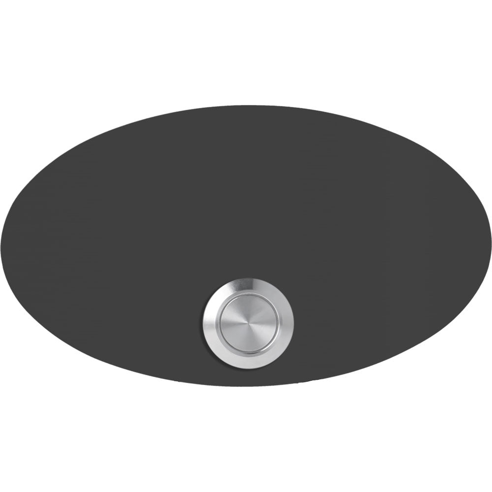 Rom 14 x 8 cm oval Edelstahl (V2A) Türklingel - mit Gravur - LED - Unterputzklingel