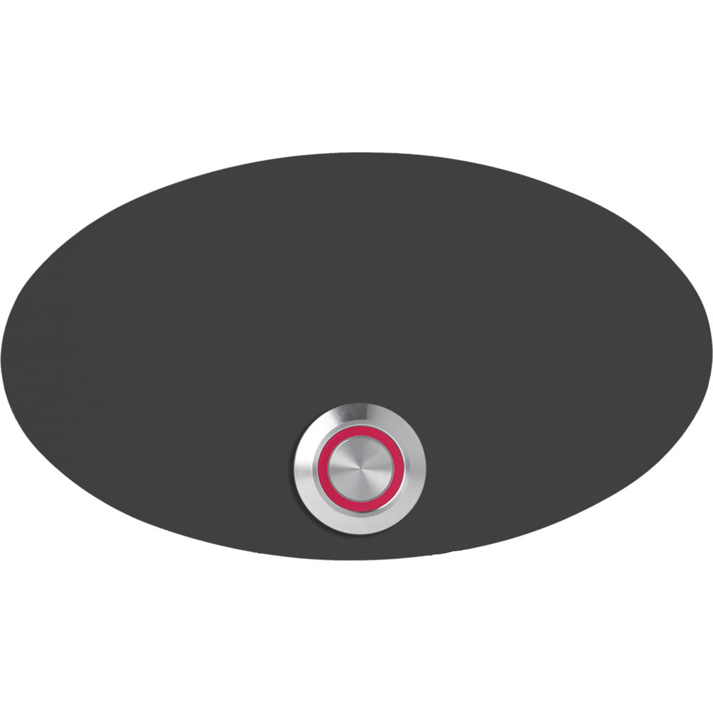 Rom 14 x 8 cm oval Edelstahl (V2A) Türklingel - mit Gravur - LED - Unterputzklingel
