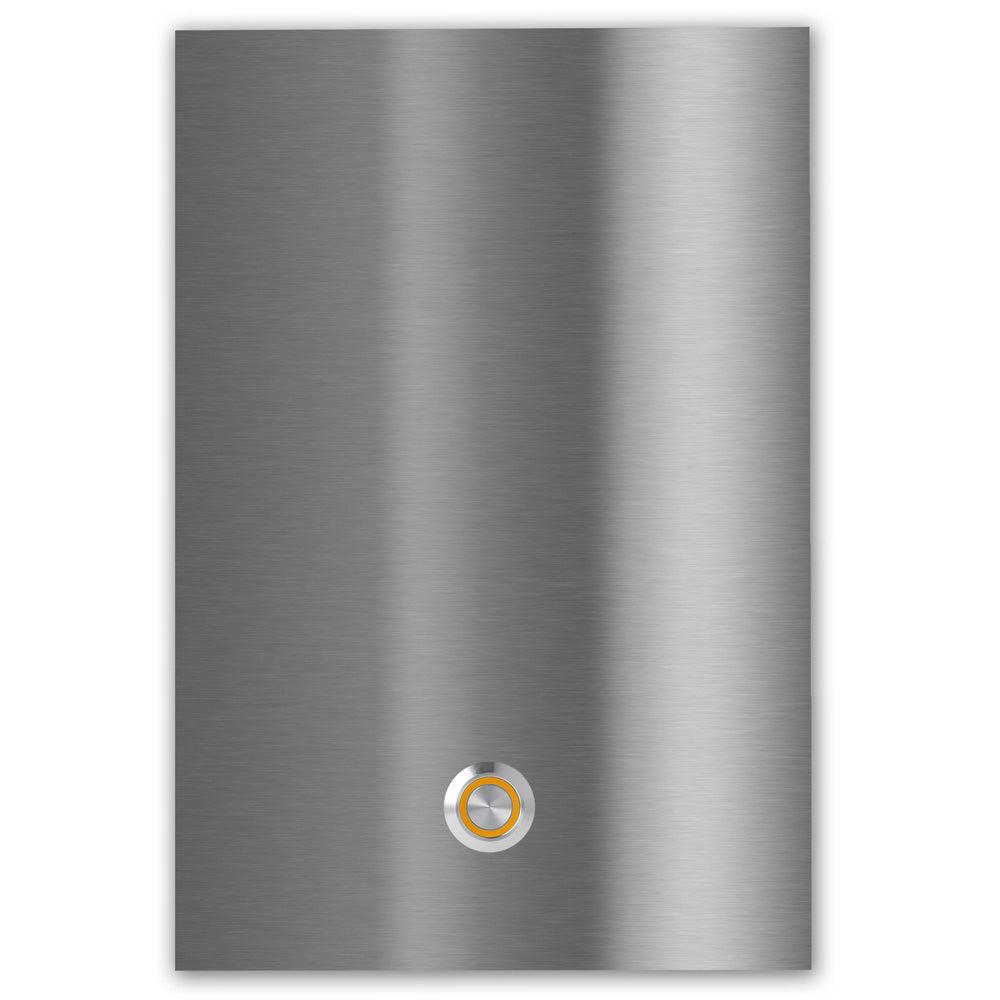 Türklingel Tokio XXL 17x25 cm Edelstahl (V2A) Türklingel - ohne Gravur - Edelstahl, Anthrazit oder Weiß pulverbeschichtet- LED - Aufputz / Unterputz