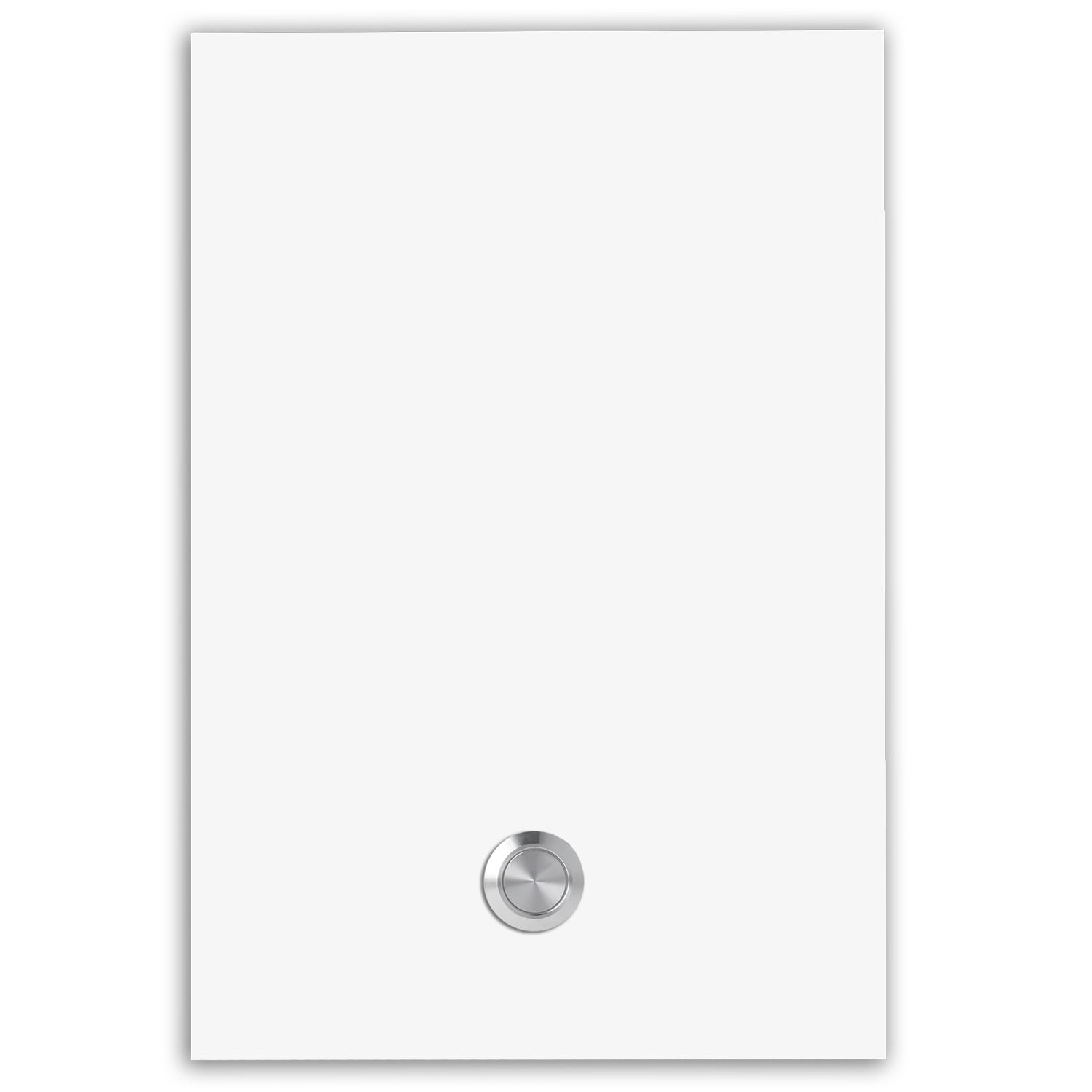 Türklingel Tokio XXL 17x25 cm Edelstahl (V2A) Türklingel - ohne Gravur - Edelstahl, Anthrazit oder Weiß pulverbeschichtet- LED - Aufputz / Unterputz