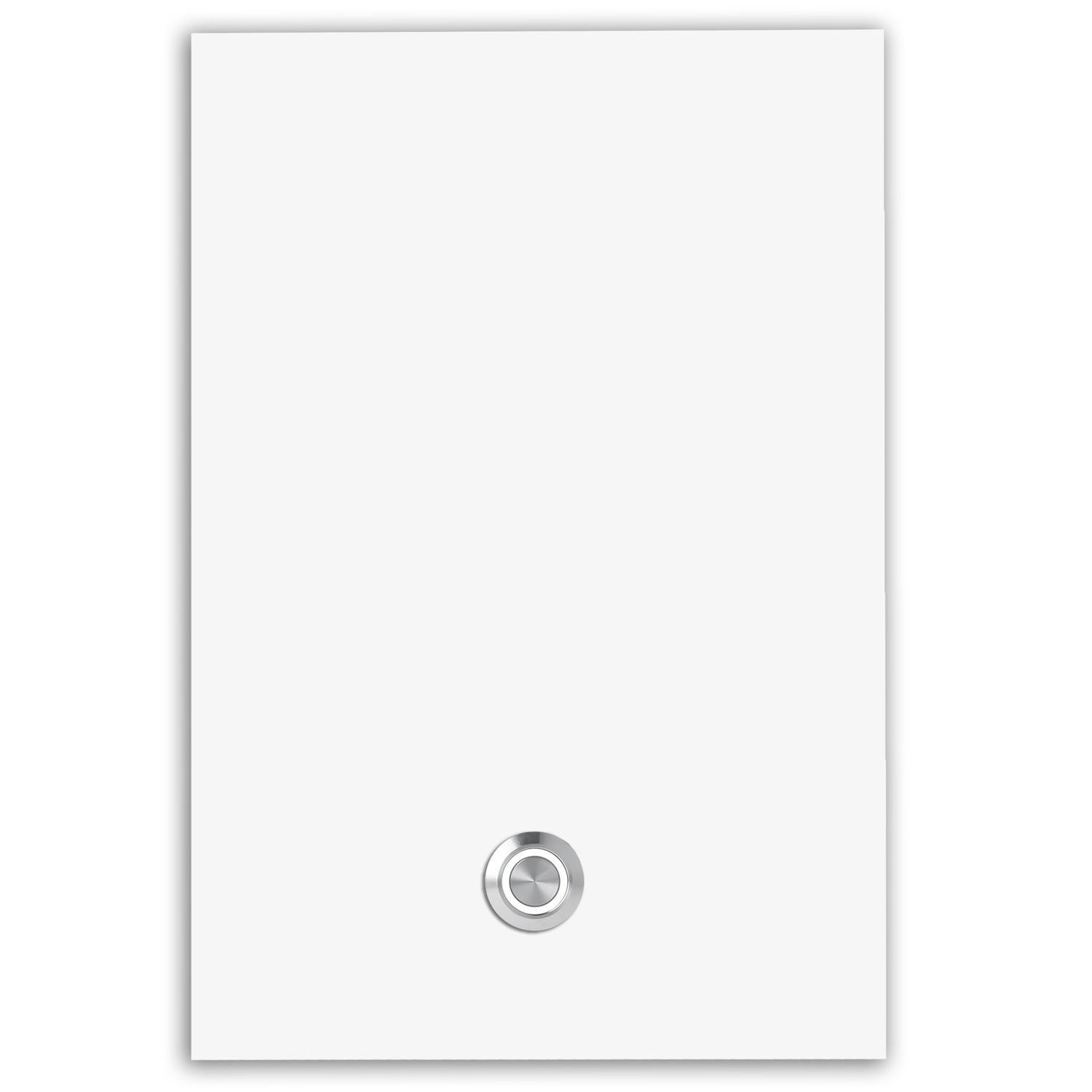 Türklingel Tokio XXL 17x25 cm Edelstahl (V2A) Türklingel - ohne Gravur - Edelstahl, Anthrazit oder Weiß pulverbeschichtet- LED - Aufputz / Unterputz