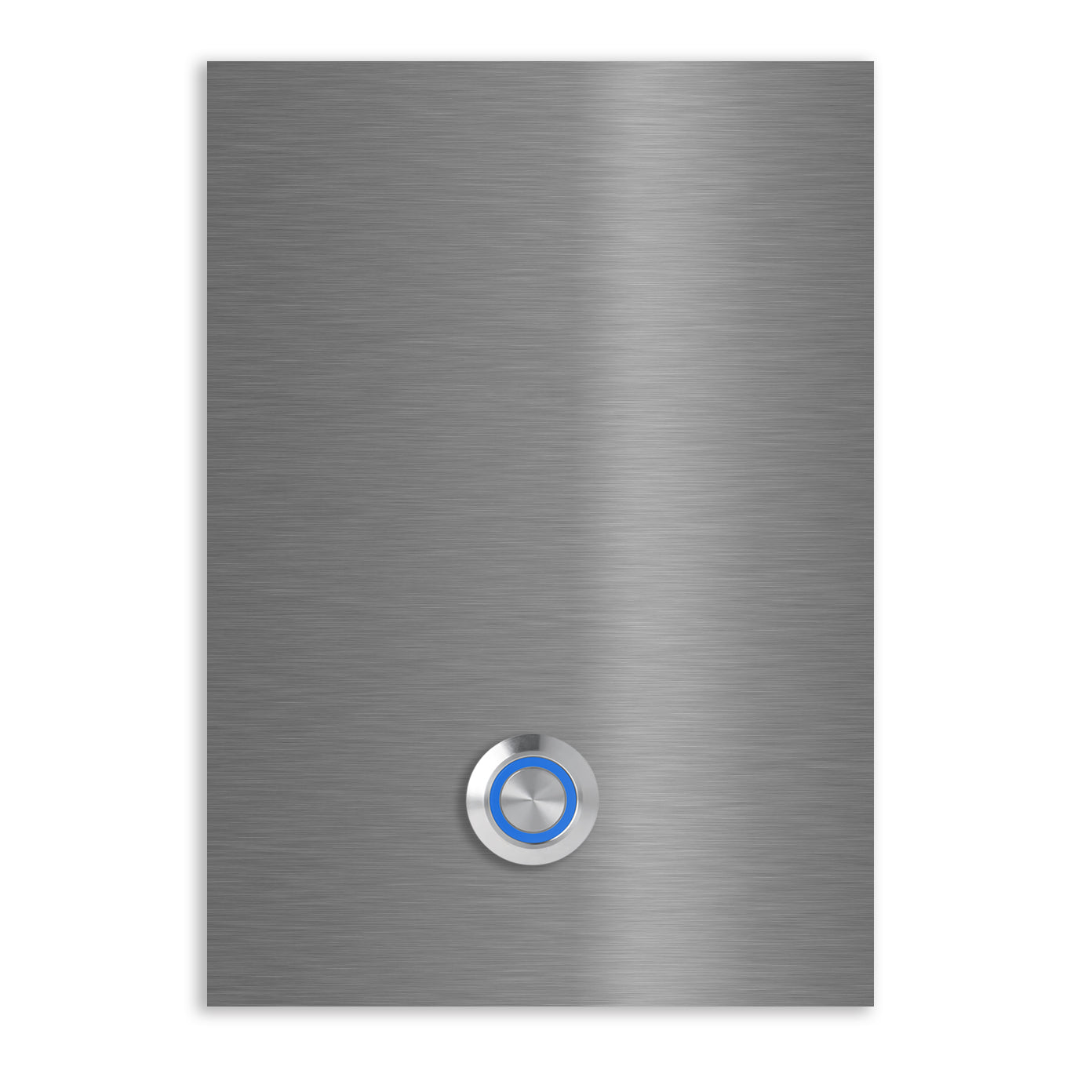 Türklingel Trier 17x12 cm Edelstahl (V2A) Türklingel - ohne Gravur - Edelstahl, Anthrazit, Eisenglimmer db703 oder Weiß pulverbeschichtet- LED - Aufputz / Unterputz