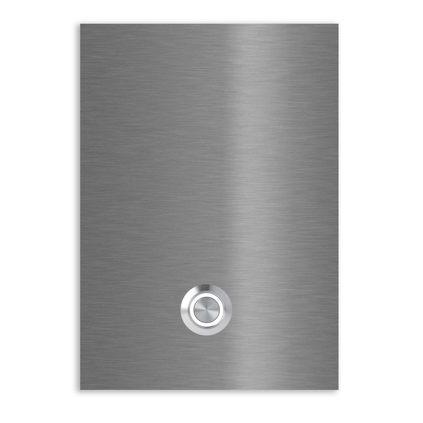 Türklingel Trier 17x12 cm Edelstahl (V2A) Türklingel - ohne Gravur - Edelstahl, Anthrazit, Eisenglimmer db703 oder Weiß pulverbeschichtet- LED - Aufputz / Unterputz