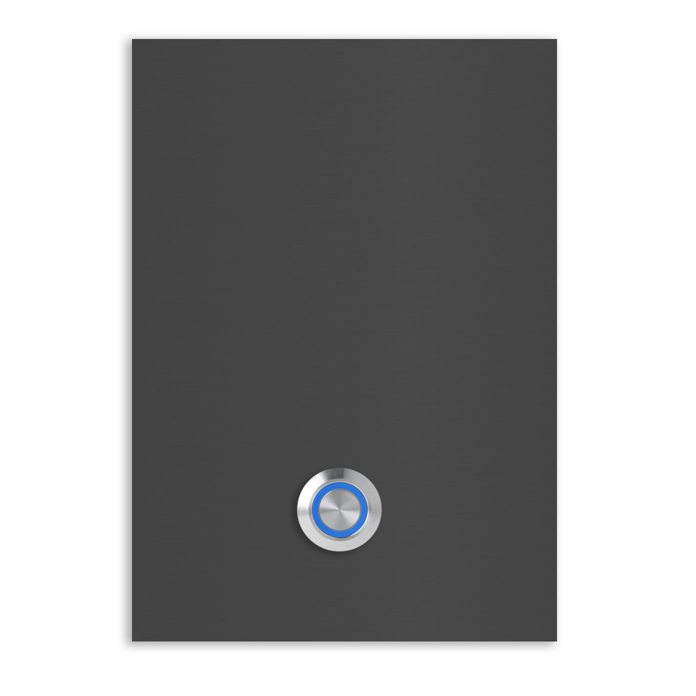 Türklingel Trier 17x12 cm Edelstahl (V2A) Türklingel - ohne Gravur - Edelstahl, Anthrazit, Eisenglimmer db703 oder Weiß pulverbeschichtet- LED - Aufputz / Unterputz