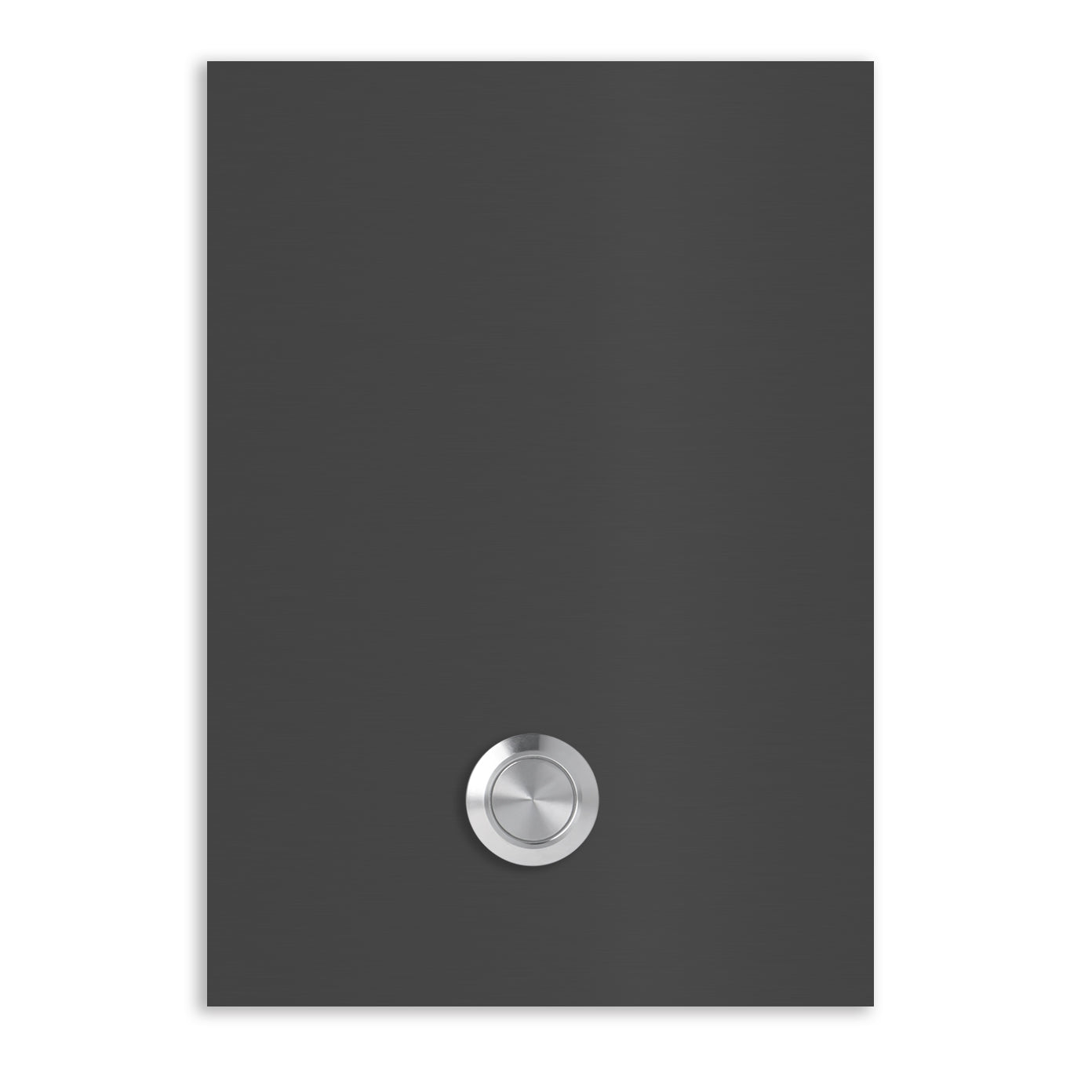 Türklingel Trier 17x12 cm Edelstahl (V2A) Türklingel - ohne Gravur - Edelstahl, Anthrazit, Eisenglimmer db703 oder Weiß pulverbeschichtet- LED - Aufputz / Unterputz