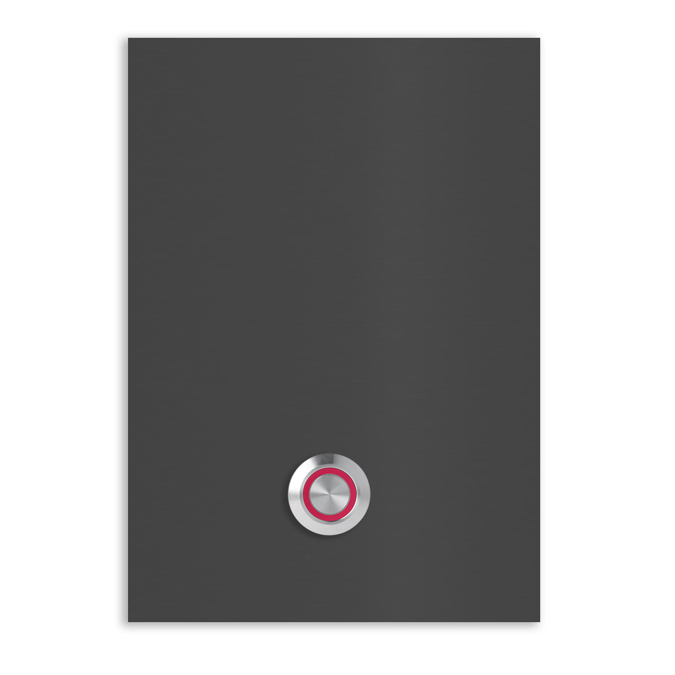 Türklingel Trier 17x12 cm Edelstahl (V2A) Türklingel - ohne Gravur - Edelstahl, Anthrazit, Eisenglimmer db703 oder Weiß pulverbeschichtet- LED - Aufputz / Unterputz