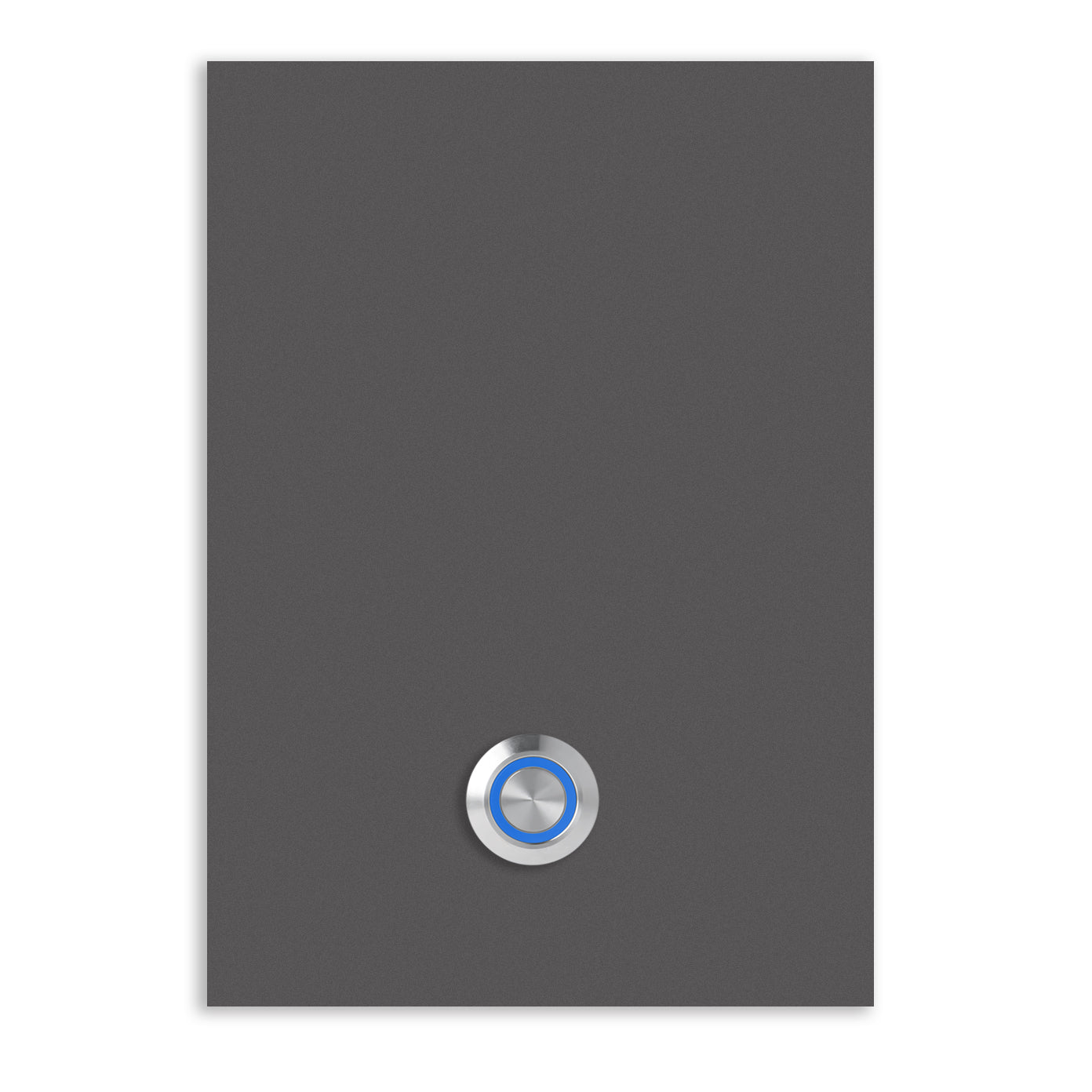 Türklingel Trier 17x12 cm Edelstahl (V2A) Türklingel - ohne Gravur - Edelstahl, Anthrazit, Eisenglimmer db703 oder Weiß pulverbeschichtet- LED - Aufputz / Unterputz