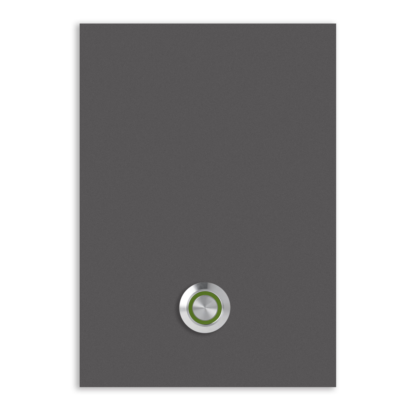 Türklingel Trier 17x12 cm Edelstahl (V2A) Türklingel - ohne Gravur - Edelstahl, Anthrazit, Eisenglimmer db703 oder Weiß pulverbeschichtet- LED - Aufputz / Unterputz