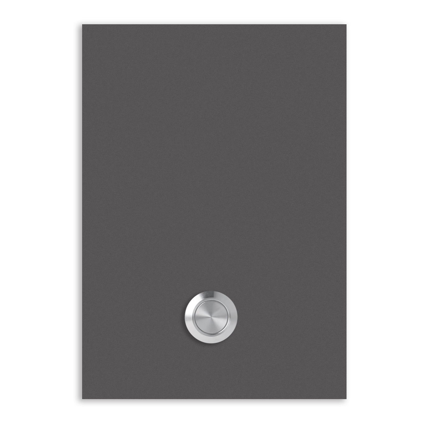 Türklingel Trier 17x12 cm Edelstahl (V2A) Türklingel - ohne Gravur - Edelstahl, Anthrazit, Eisenglimmer db703 oder Weiß pulverbeschichtet- LED - Aufputz / Unterputz