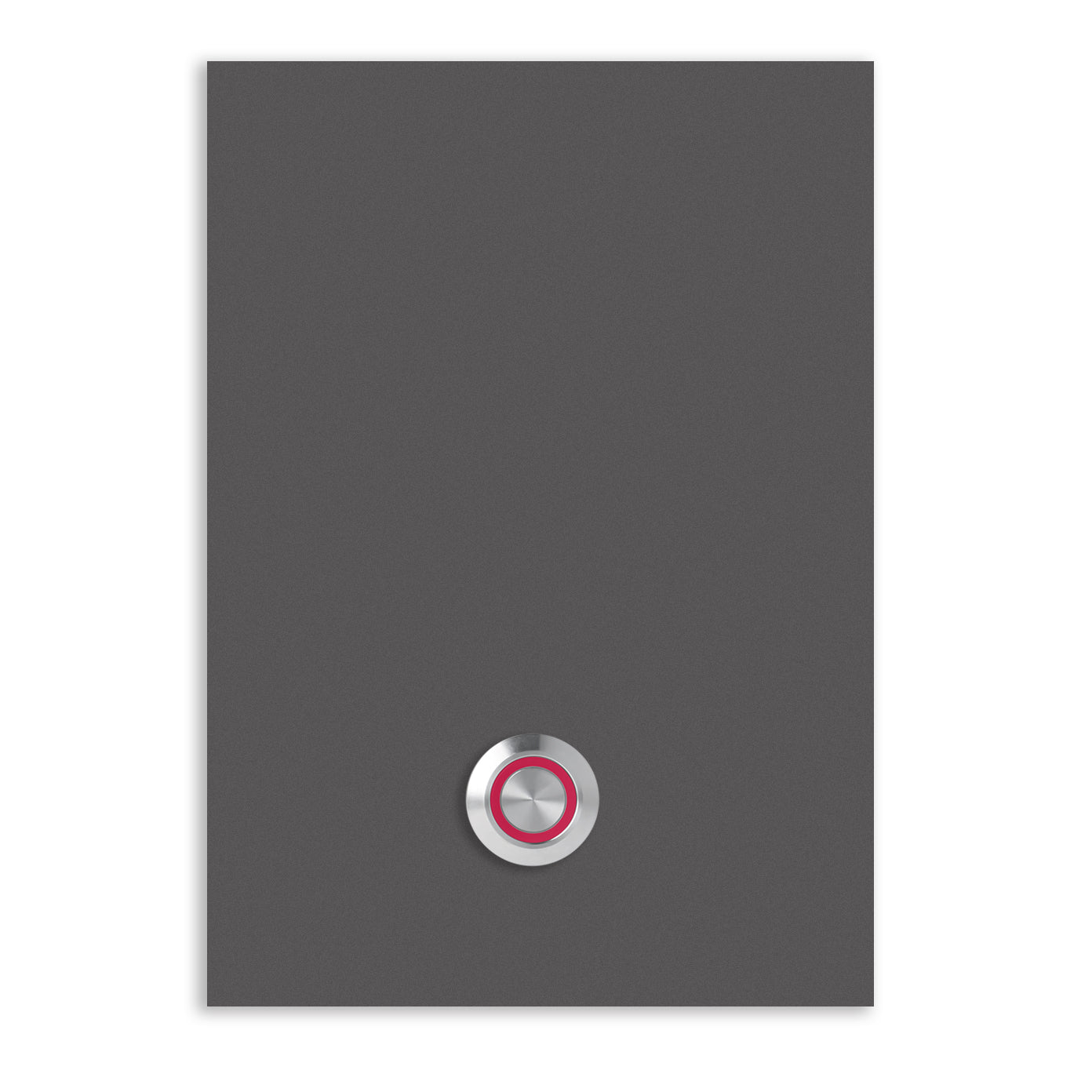 Türklingel Trier 17x12 cm Edelstahl (V2A) Türklingel - ohne Gravur - Edelstahl, Anthrazit, Eisenglimmer db703 oder Weiß pulverbeschichtet- LED - Aufputz / Unterputz