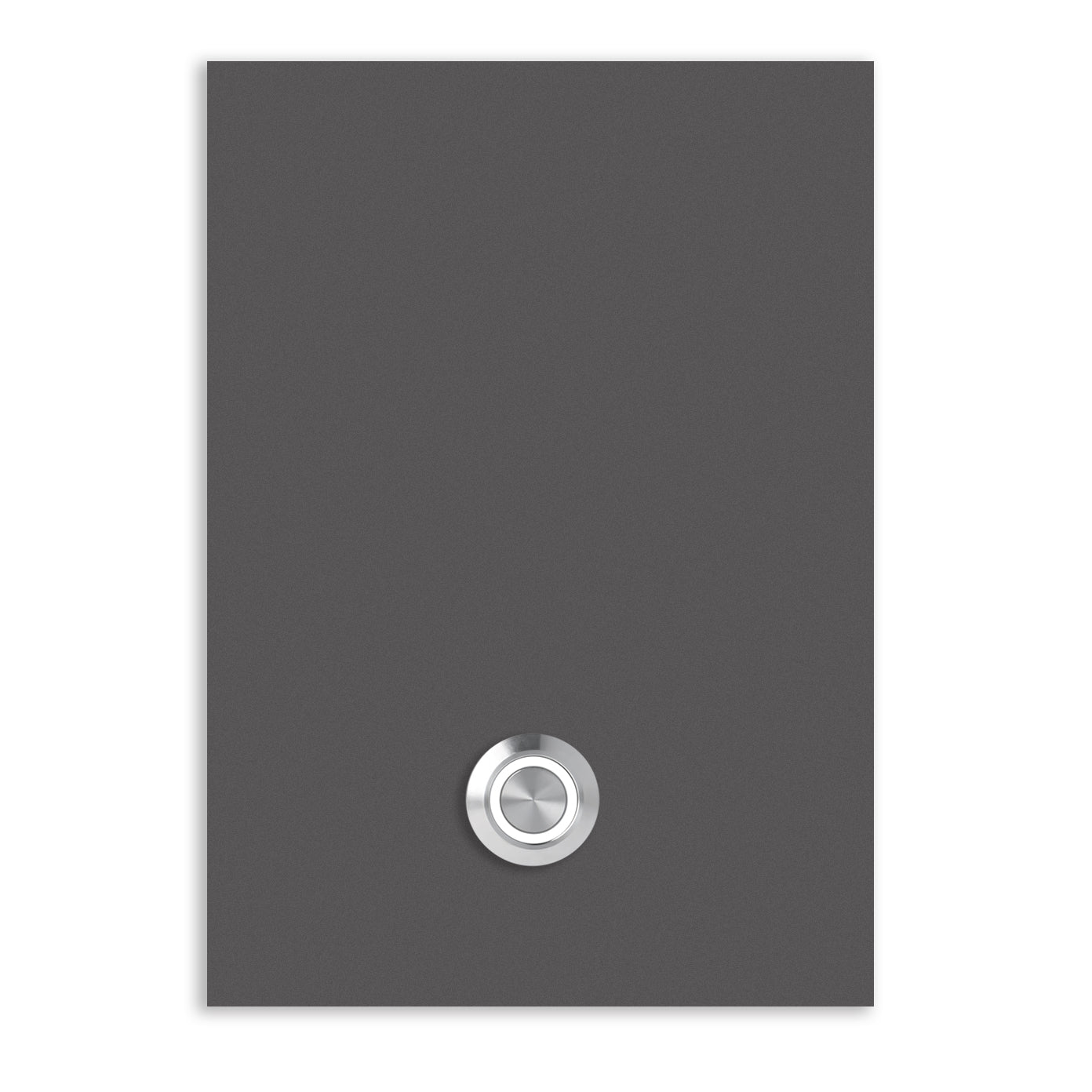 Türklingel Trier 17x12 cm Edelstahl (V2A) Türklingel - ohne Gravur - Edelstahl, Anthrazit, Eisenglimmer db703 oder Weiß pulverbeschichtet- LED - Aufputz / Unterputz