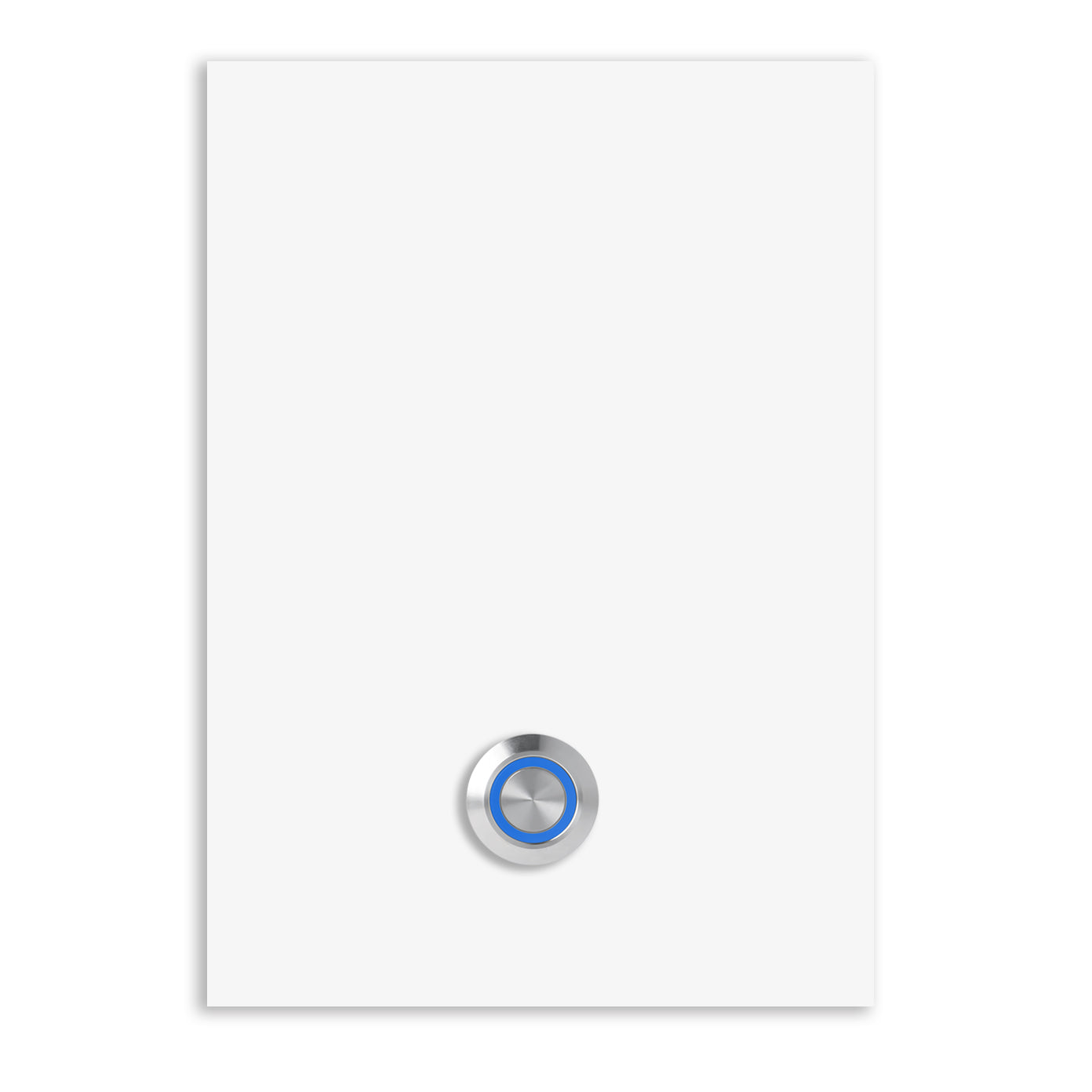 Türklingel Trier 17x12 cm Edelstahl (V2A) Türklingel - ohne Gravur - Edelstahl, Anthrazit, Eisenglimmer db703 oder Weiß pulverbeschichtet- LED - Aufputz / Unterputz