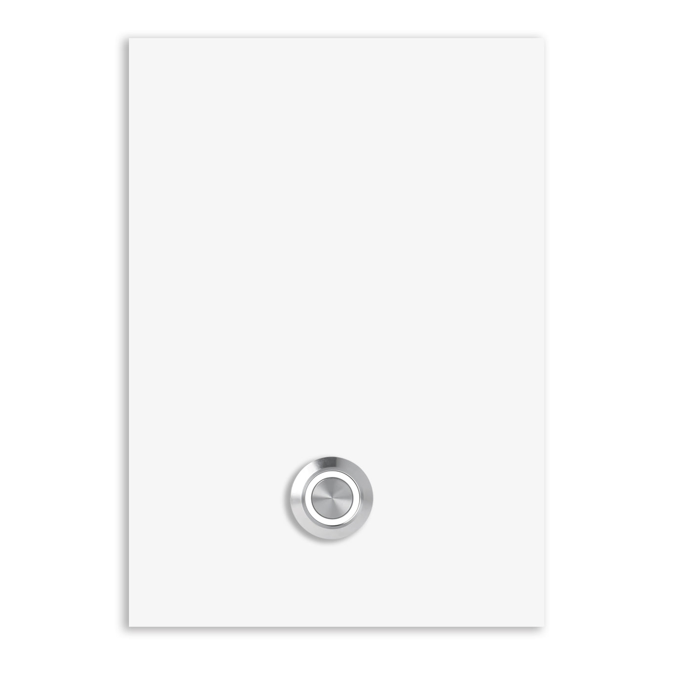 Türklingel Trier 17x12 cm Edelstahl (V2A) Türklingel - ohne Gravur - Edelstahl, Anthrazit, Eisenglimmer db703 oder Weiß pulverbeschichtet- LED - Aufputz / Unterputz