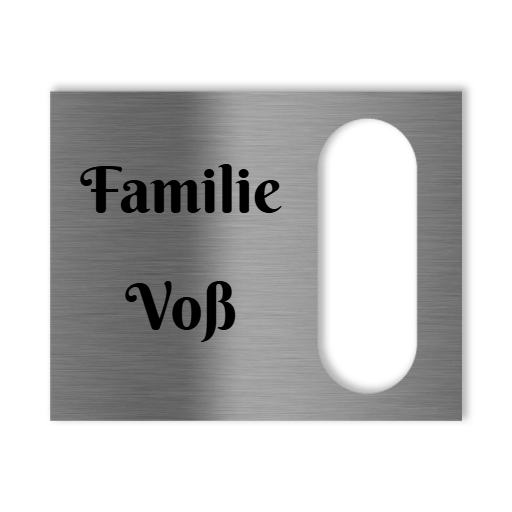 Reolink Türklingel Dekorschild V2A Edelstahl - 20x16cm / 10x23cm