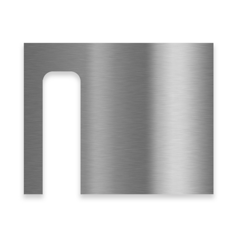 V2A Edelstahl Dekorschild für Blink Video Doorbell - 20x16cm & 20x10cm - Weiß, Anthrazit, Gebürstet