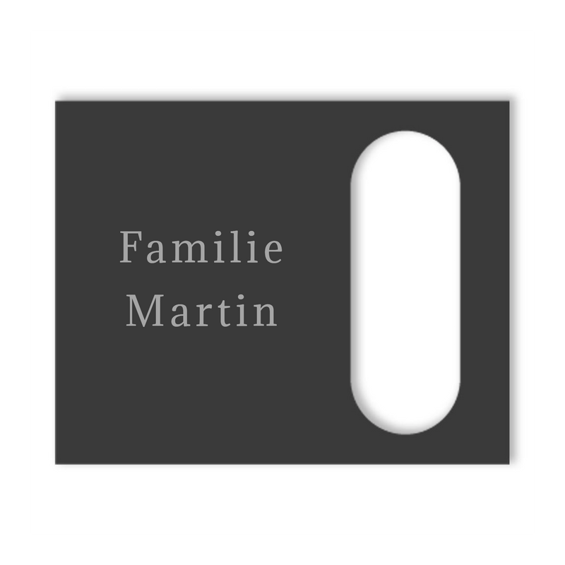 Dekorschild für "Reolink Smarte Video Türklingel"aus V2A Edelstahl - 20 x 16 cm  oder 10 X 23 cm- Weiß / Anthrazit pulverbeschichtet oder Edelstahl gebürstet