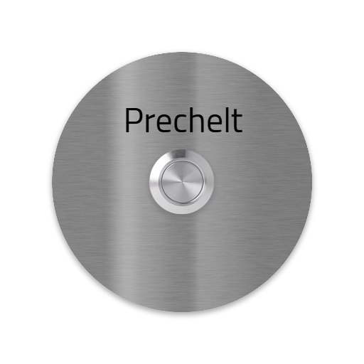 V2A Edelstahl Türklingel Miami - Rund 8/10cm - LED - Gravur - Unterputz/Aufputz