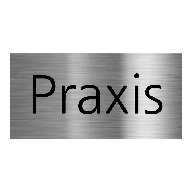 V2A Edelstahlschild in verschiedenen Größen, individuell personalisierbar.