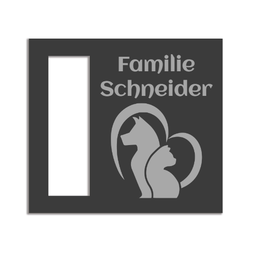 Eufy E340 Dekorschild V2A Edelstahl - 18x20cm & 22x10cm - Laserravur & UV-Druck möglich