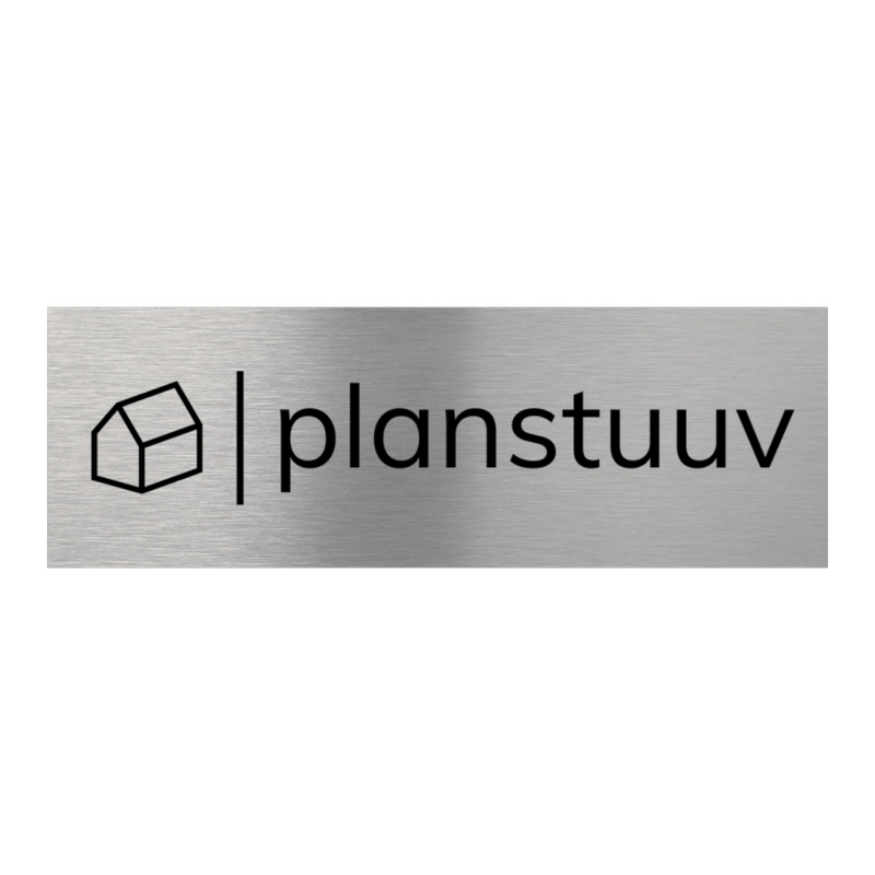 V2A Edelstahlschild in verschiedenen Größen, individuell personalisierbar.