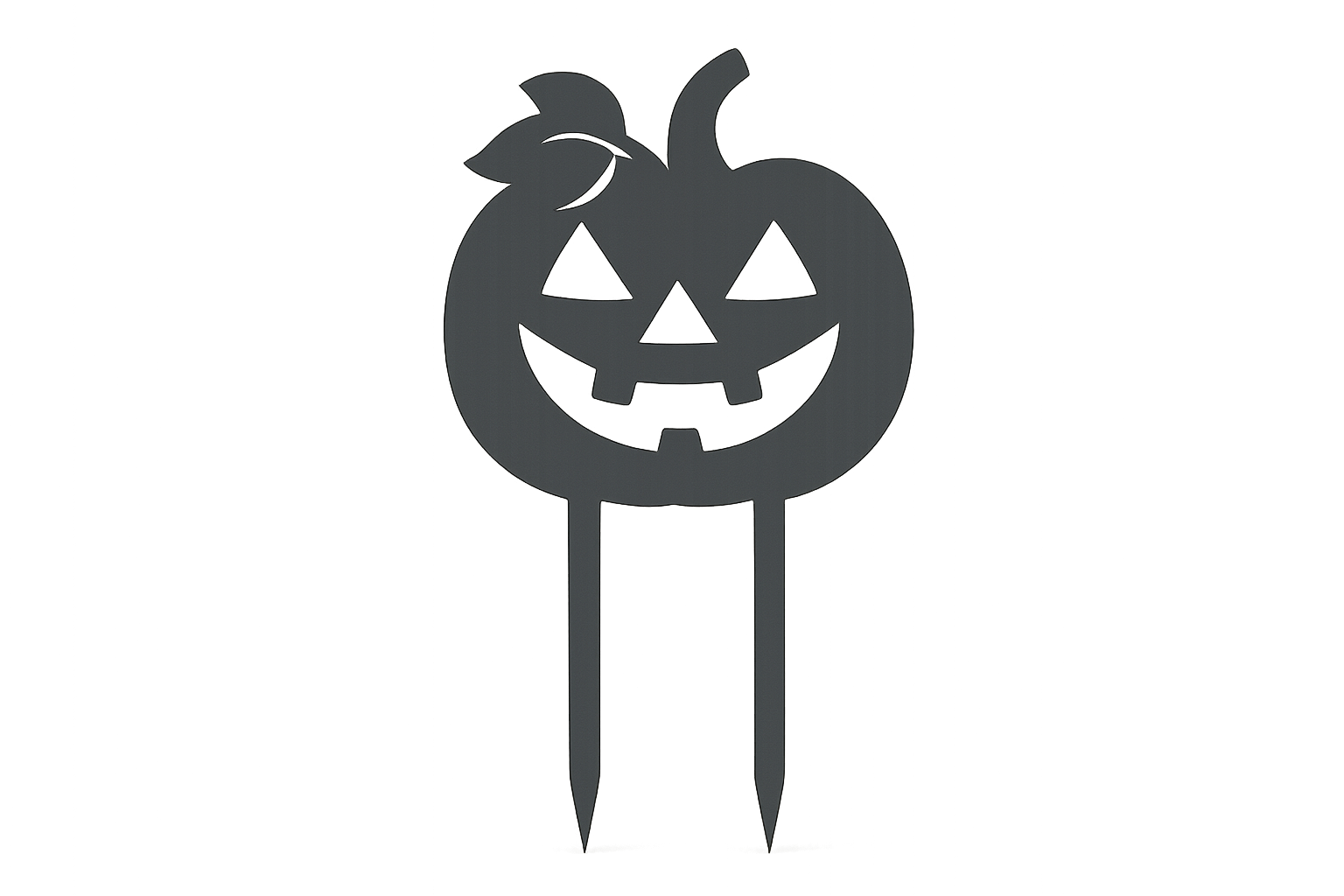 Anthrazit Halloween Kürbis-Gartenstecker