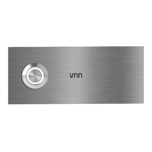 V2A Edelstahl Türklingel Mainz - mit Gravur & LED - Anthrazit/Weiß/Edelstahl - wahlweise UV-Druck