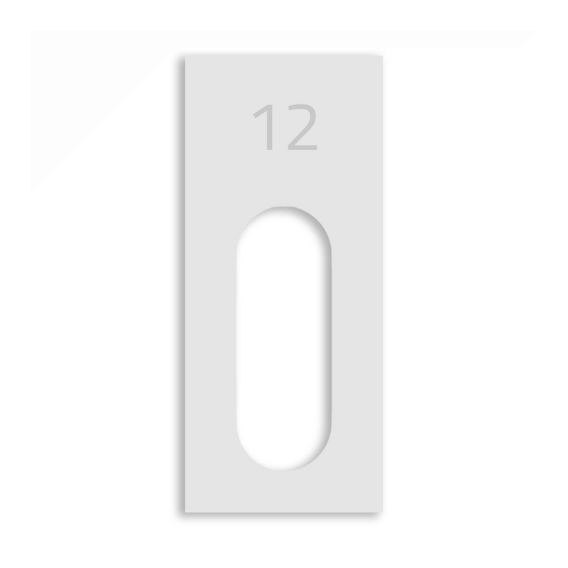 Dekorschild für "Reolink Smarte Video Türklingel"aus V2A Edelstahl - 20 x 16 cm  oder 10 X 23 cm- Weiß / Anthrazit pulverbeschichtet oder Edelstahl gebürstet