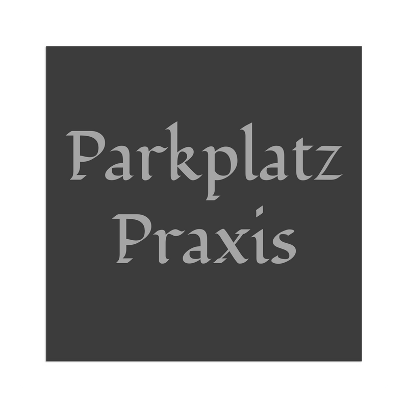 Farbige Edelstahlschilder in verschiedenen Größen. Individuell personalisierbar 40 Schriftarten über 200 Motive.