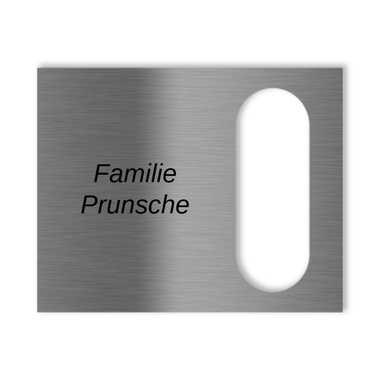 Dekorschild für "Reolink Smarte Video Türklingel"aus V2A Edelstahl - 20 x 16 cm  oder 10 X 23 cm- Weiß / Anthrazit pulverbeschichtet oder Edelstahl gebürstet