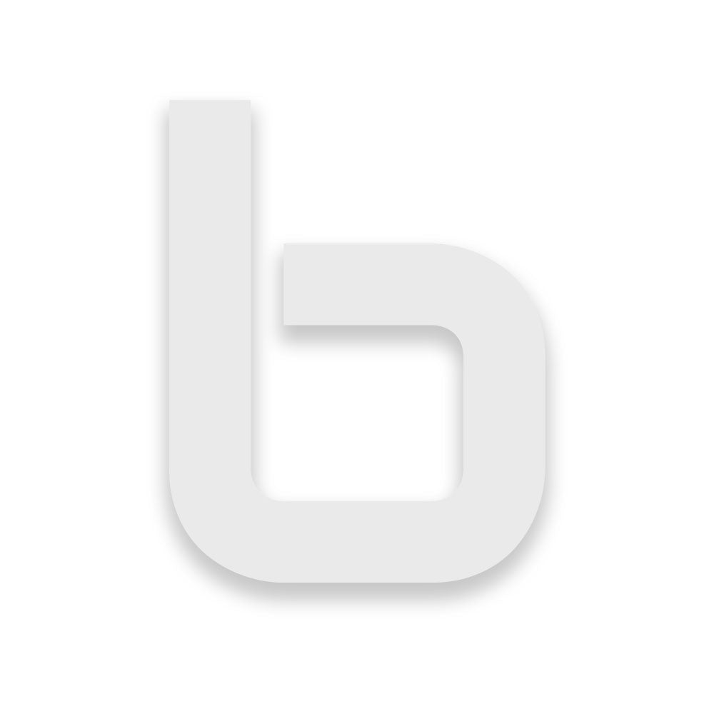 Weiß pulverbeschichtete Hausnummern Ziffern und Buchstaben in verschiedenen Höhen wählbar Schrift AUDIOWIDE aus Edelstahl V2A