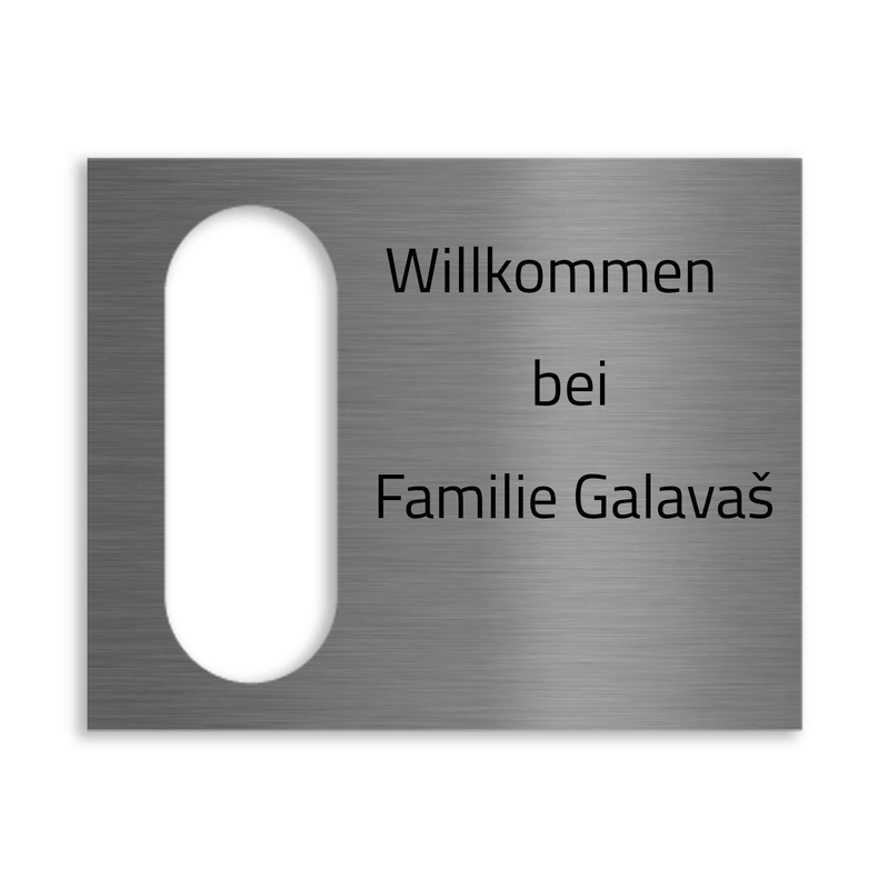 Reolink Türklingel Dekorschild V2A Edelstahl - 20x16cm / 10x23cm