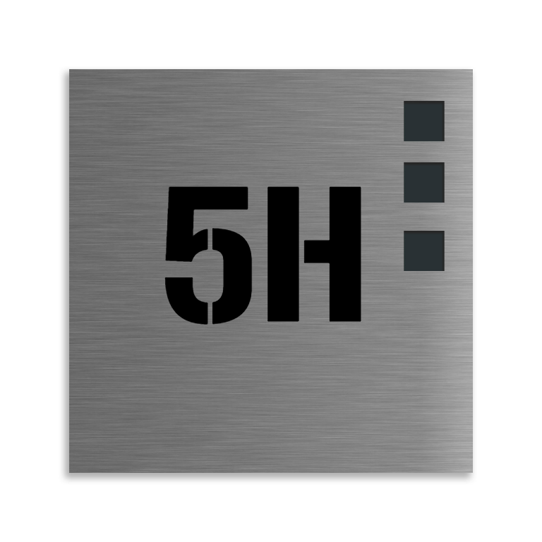 Edelstahl Hausnummernschild Köln 15×15 cm oder 20×20 cm