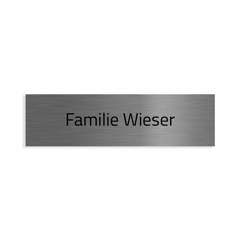 Ersatzschild für Türklingel Hamburg V2A Edelstahlschild