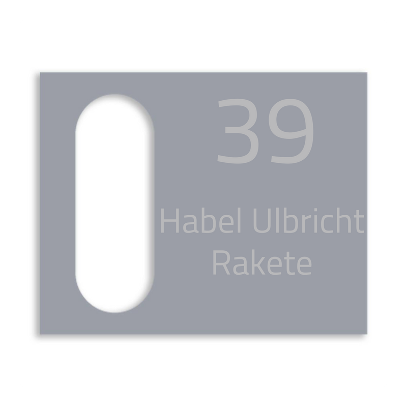 Reolink Türklingel Dekorschild V2A Edelstahl - 20x16cm / 10x23cm