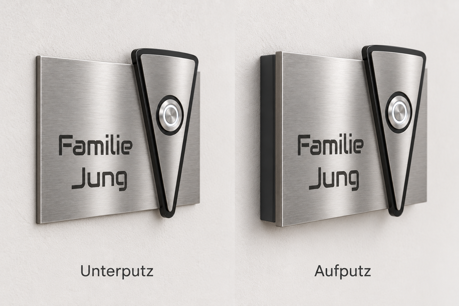 Türklingel Bern als Aufputz- und Unterputzmontage